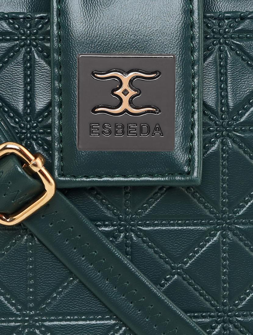 green textured regular sling bag - 18424823 - Standard Image - 3