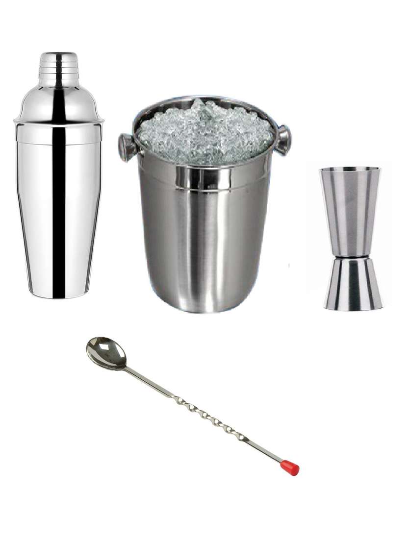 dynore 4 - piece bar set (stainless steel)