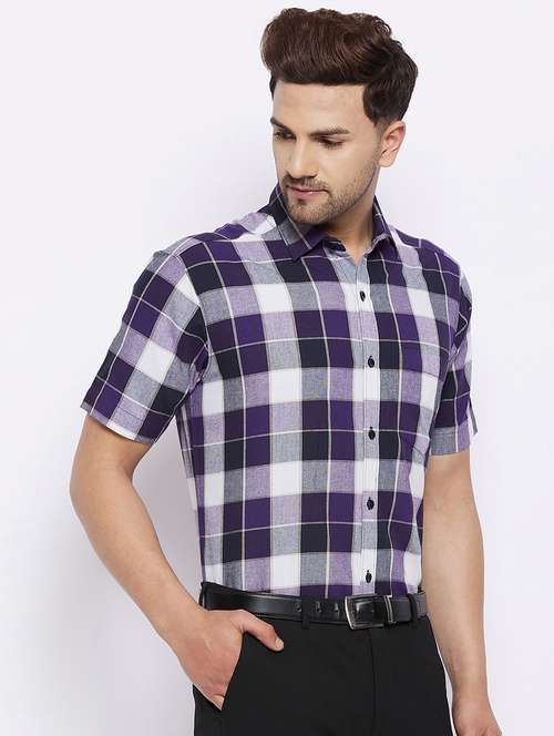 mens checks formal shirt - 18425373 -  Standard Image - 0