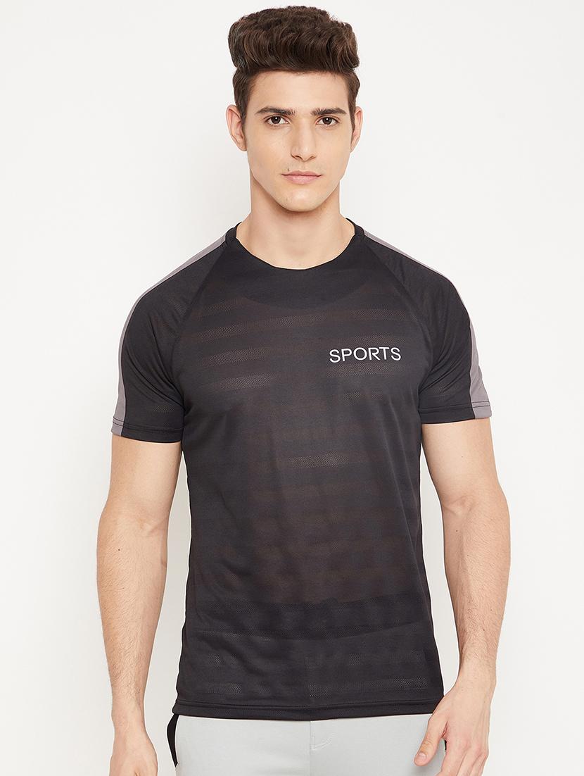black printed t-shirt - 18425901 - Zoom Image - 0