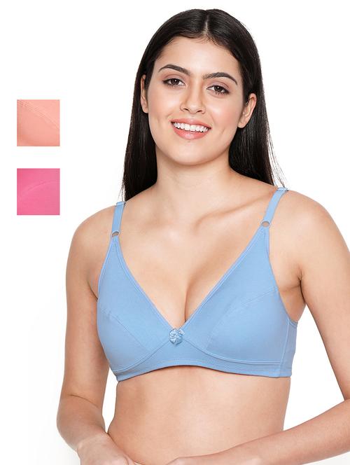 pack of 3 solid plunge bra - 18426190 -  Standard Image - 0