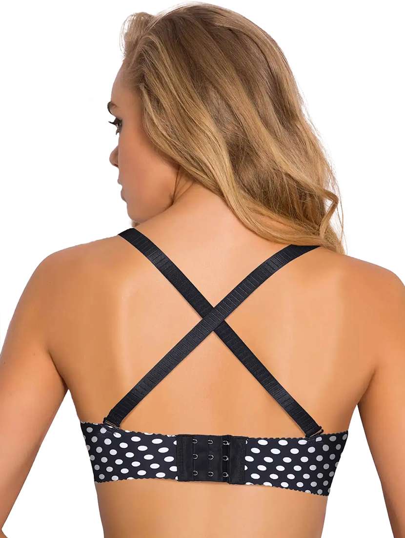 set of 3 printed t-shirt bra - 18426235 -  Standard Image - 5