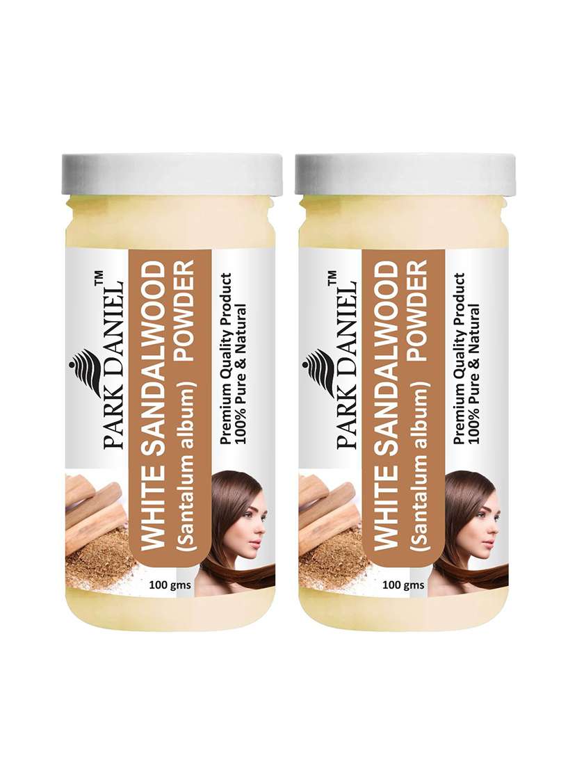 park daniel premium white sandalwood powder combo pack 2 bottles of 100 gms(200 gms)