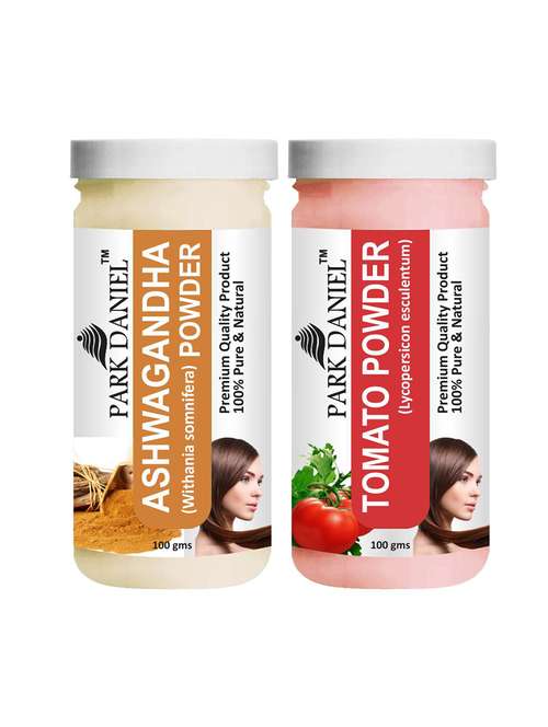 park daniel premium ashwagandha powder & tomato powder combo pack of 2 jars of 100 gms(200 gms) - 18427402 -  Standard Image - 0