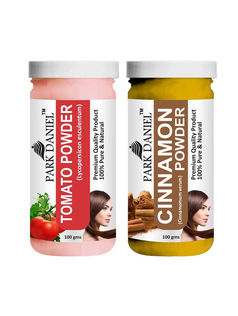 park daniel premium tomato powder & cinnamon powder combo pack of 2 jars of 100 gms(200 gms)