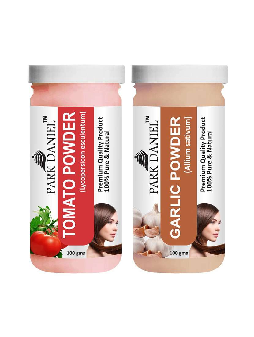 park daniel premium tomato powder & garlic powder combo pack of 2 jars of 100 gms(200 gms)