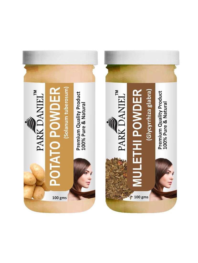 park daniel premium potato powder & mulethi powder combo pack of 2 jars of 100 gms(200 gms)