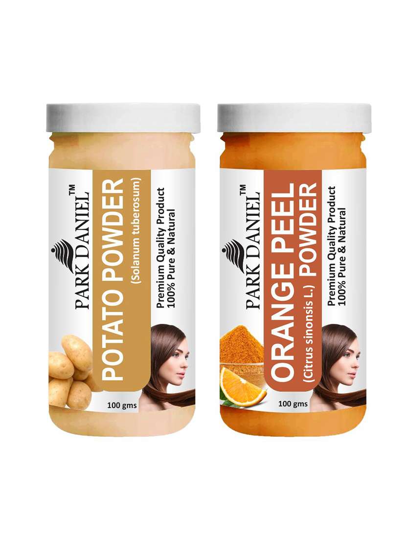 park daniel premium potato powder & orangepeel powder combo pack of 2 jars of 100 gms(200 gms)