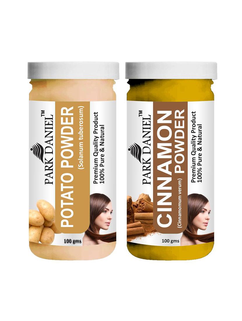 park daniel premium potato powder & cinnamon powder combo pack of 2 jars of 100 gms(200 gms)