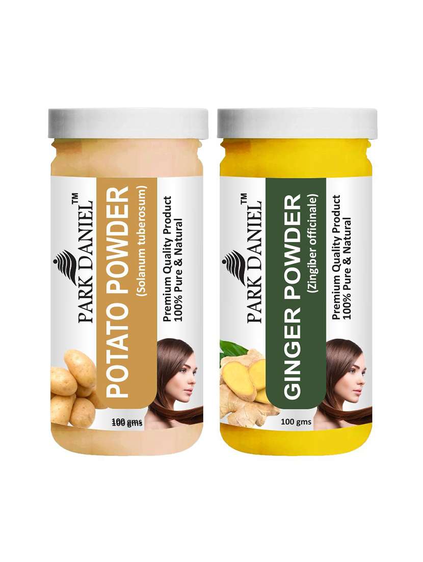 park daniel premium potato powder & ginger powder combo pack of 2 jars of 100 gms(200 gms)