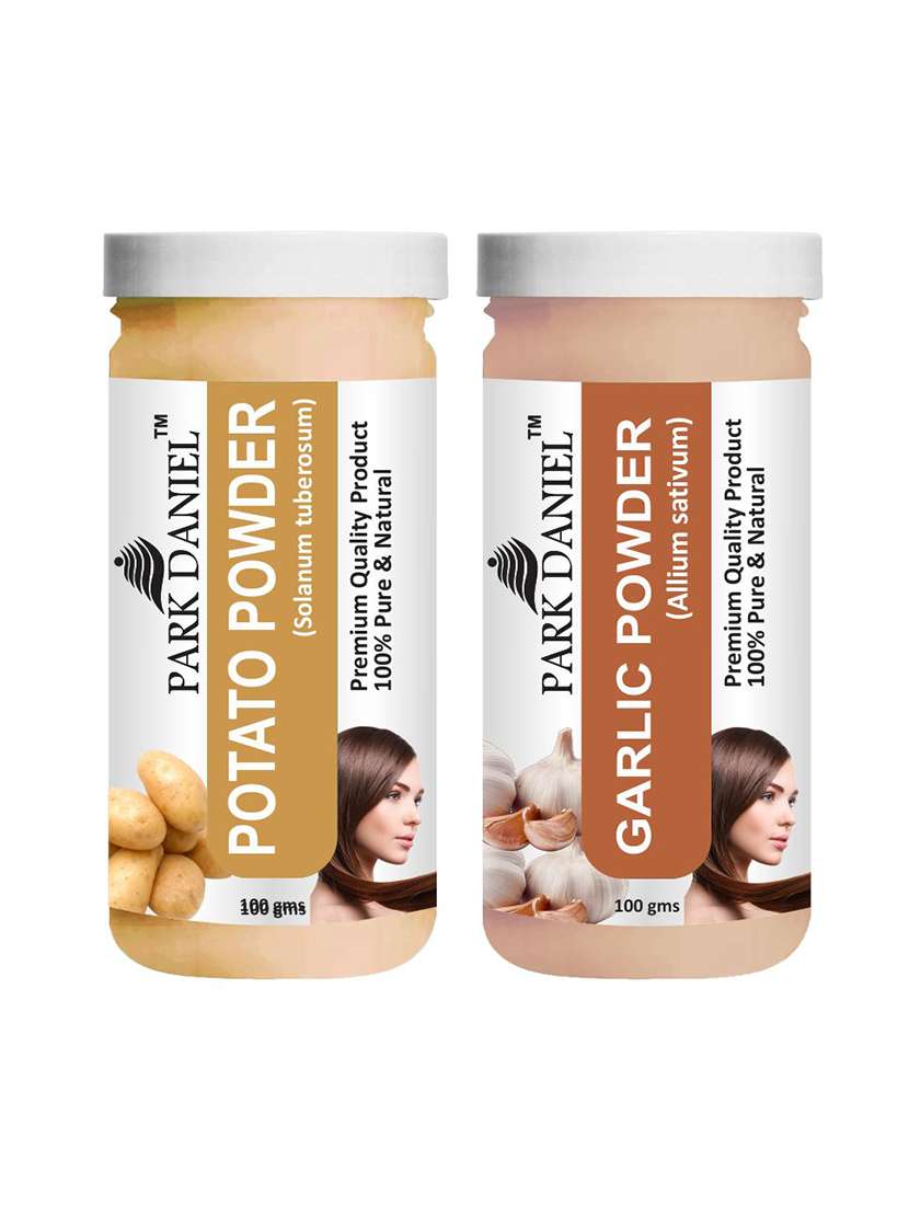 park daniel premium potato powder & garlic powder combo pack of 2 jars of 100 gms(200 gms)