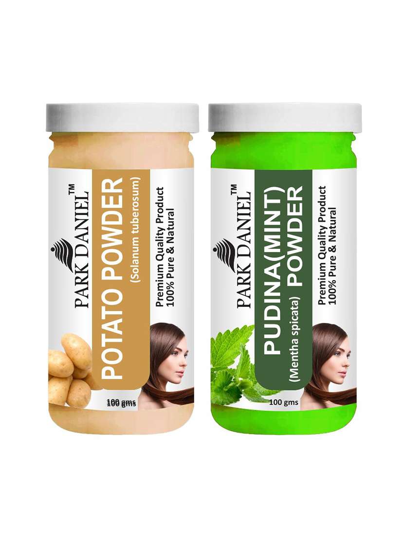 park daniel premium potato powder & pudina(mint)powder combo pack of 2 jars of 100 gms(200 gms)