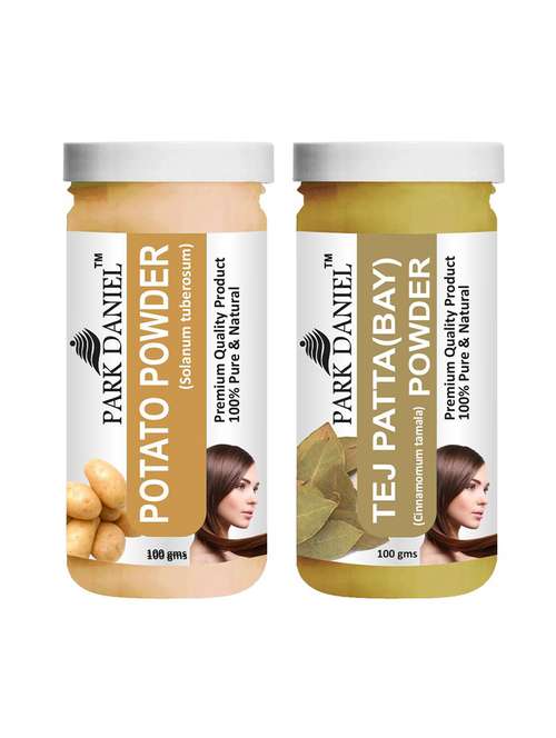 park daniel premium potato powder & tej patta(bay) powder combo pack of 2 jars of 100 gms(200 gms) - 18427515 -  Standard Image - 0