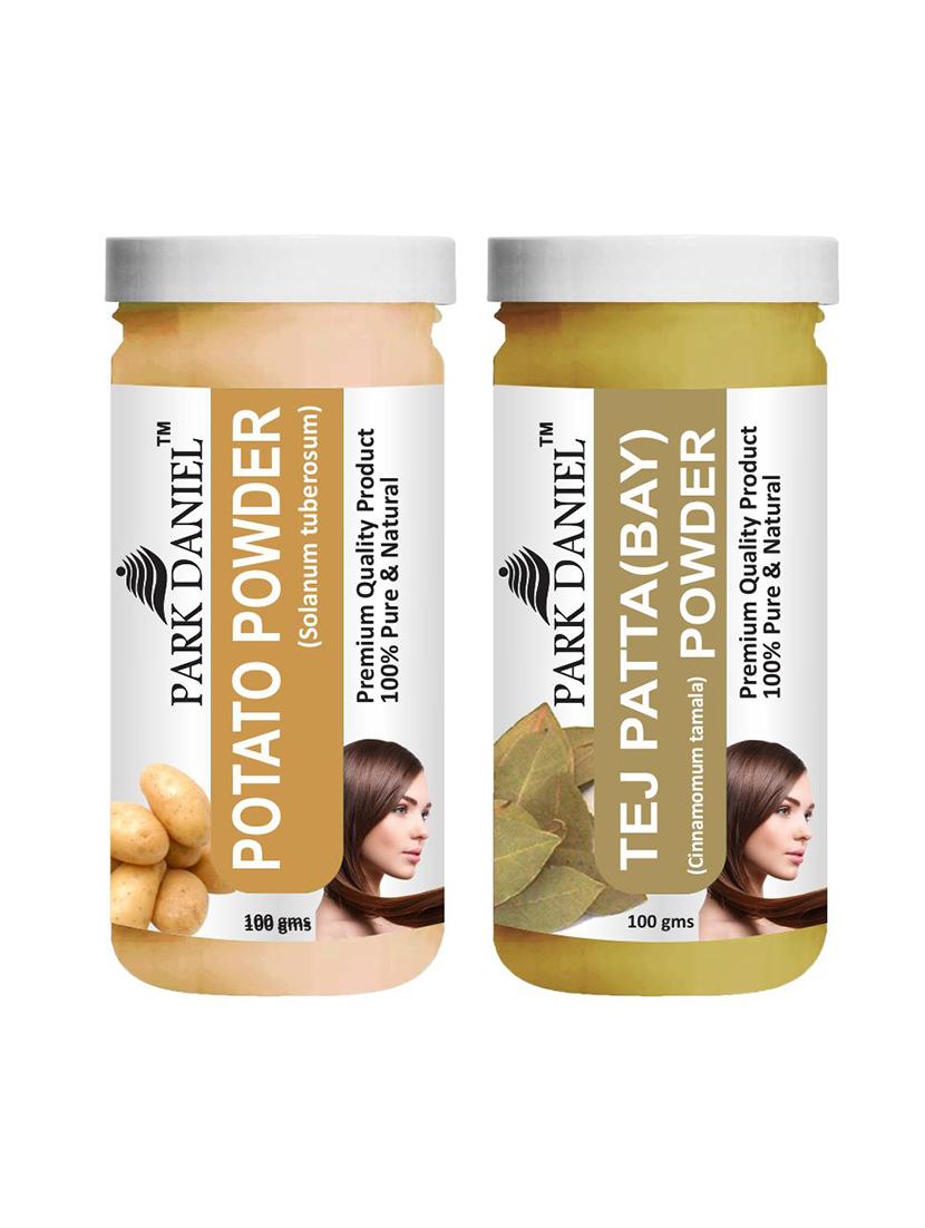 park daniel premium potato powder & tej patta(bay) powder combo pack of 2 jars of 100 gms(200 gms)