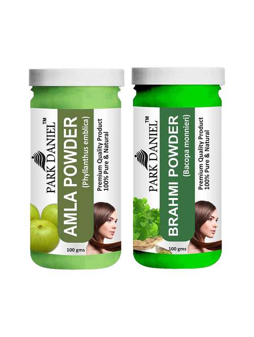 park daniel 100% pure & natural amla powder & brahmi powder combo pack of 2 jars of 100 gms(200 gms) - 18427740 -  Standard Image - 0