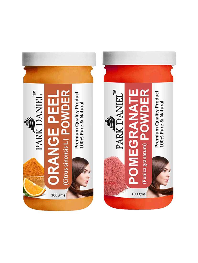 park daniel 100% pure & natural orange powder & pomegranate powder combo pack of 2 jars of 100 gms(200 gms) - 18427777 - Zoom Image - 0