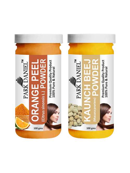 park daniel 100% pure & natural orange powder & kaunch powder combo pack of 2 jars of 100 gms(200 gms) - 18427778 -  Standard Image - 0