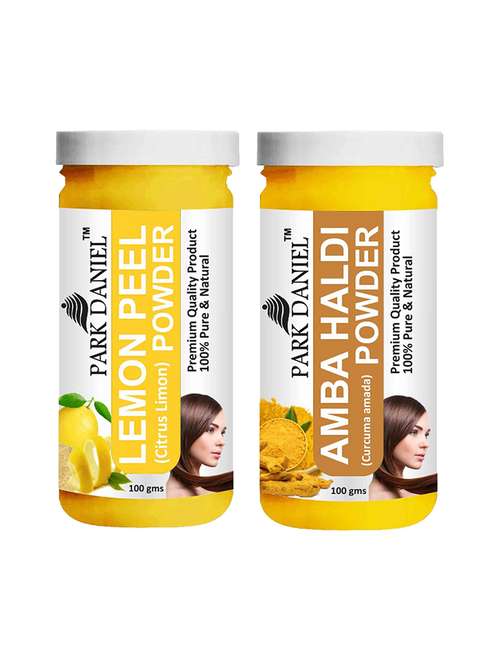 park daniel 100% pure & natural lemon powder & amba powder combo pack of 2 jars of 100 gms(200 gms) - 18427801 - Standard Image - 0