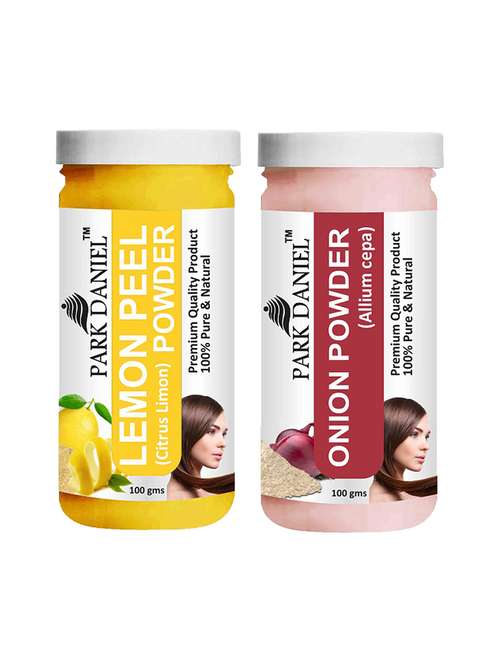 park daniel 100% pure & natural lemon powder & onion powder combo pack of 2 jars of 100 gms(200 gms) - 18427810 - Standard Image - 0