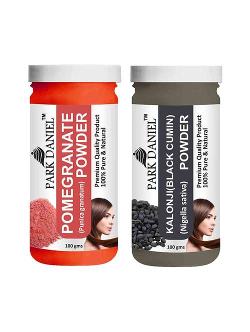 park daniel 100% pure & natural pomegranate powder & kalonji (black cumin) powder combo pack of 2 jars of 100 gms(200 gms) - 18427836 -  Standard Image - 0