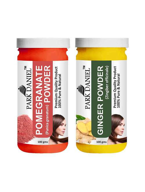 park daniel 100% pure & natural pomegranate powder & ginger powder combo pack of 2 jars of 100 gms(200 gms) - 18427837 -  Standard Image - 0