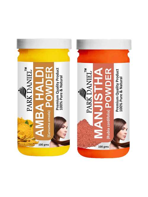 park daniel 100% pure & natural amba powder & manjistha powder combo pack of 2 jars of 100 gms(200 gms) - 18427872 -  Standard Image - 0