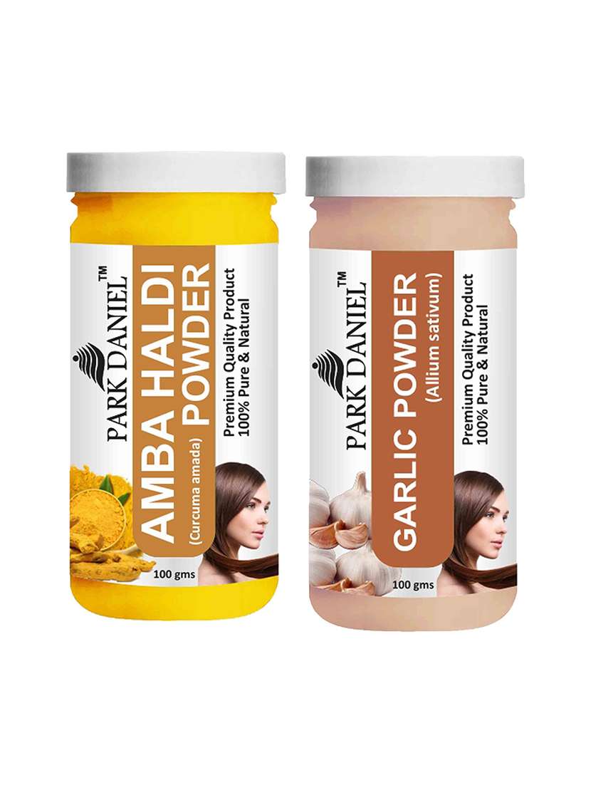 park daniel 100% pure & natural amba powder & garlic powder combo pack of 2 jars of 100 gms(200 gms)