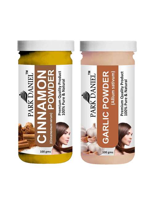 park daniel 100% pure & natural cinnamon powder & garlic powder combo pack of 2 jars of 100 gms(200 gms) - 18427928 -  Standard Image - 0