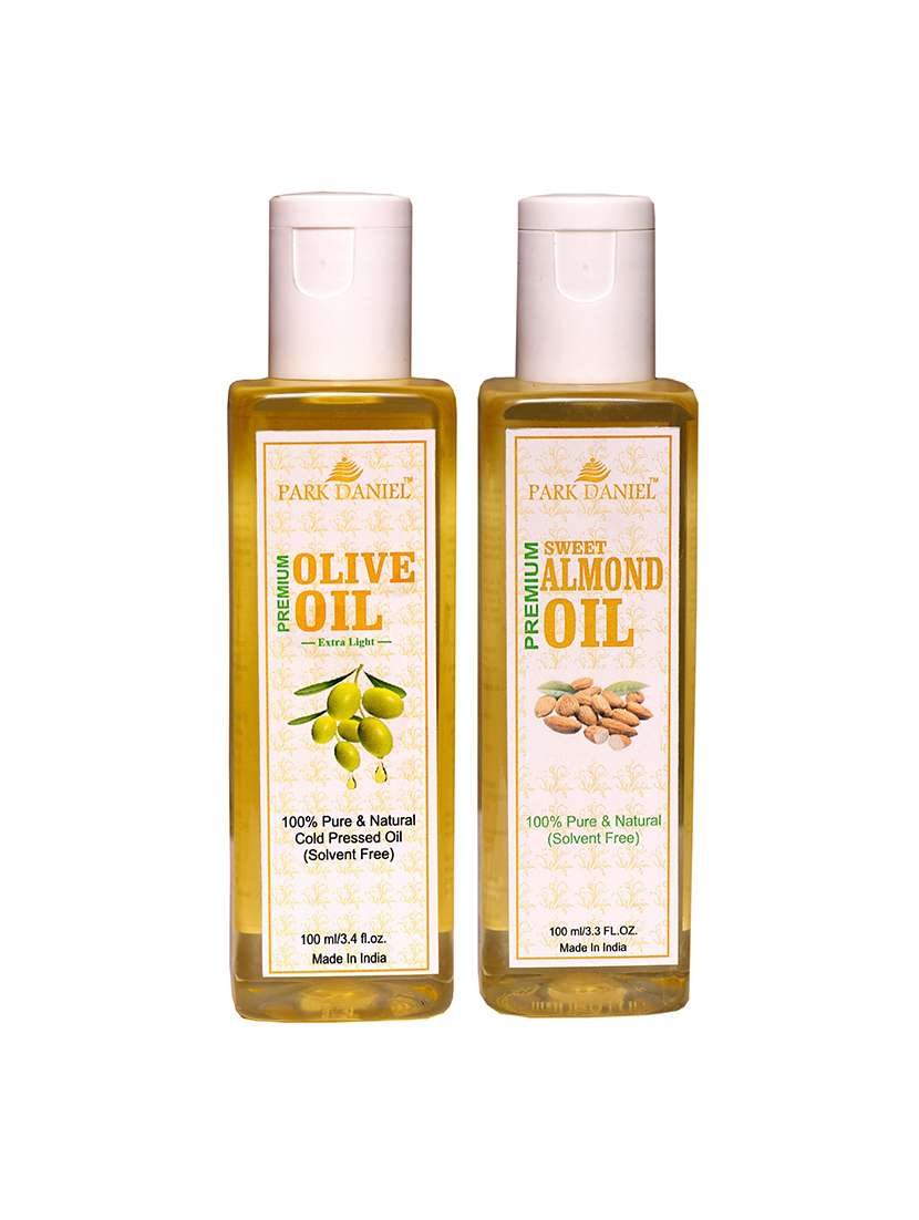 park daniel olive oil & almond oil- 2 no.100 ml bottles(200 ml)
