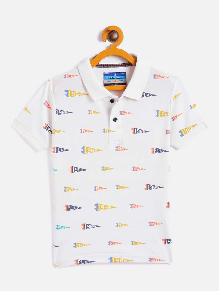 white printed t-shirt - 18429913 - Zoom Image - 0
