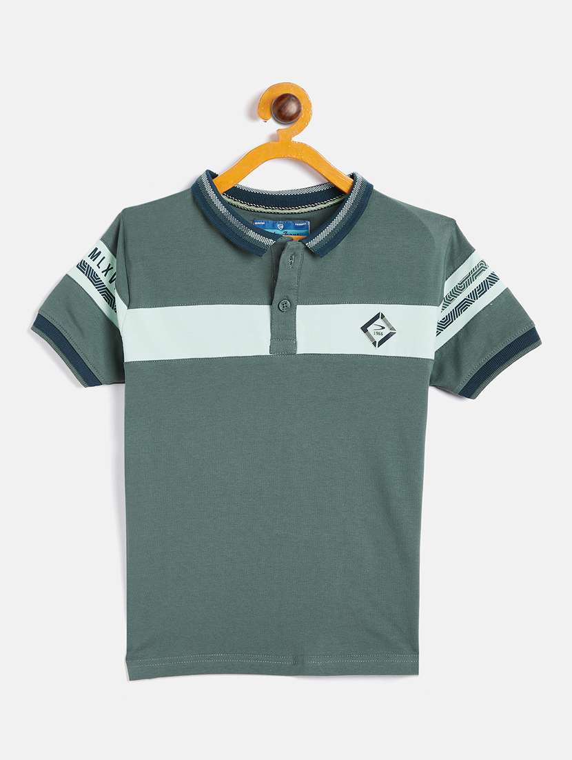 purist blue color block t-shirt