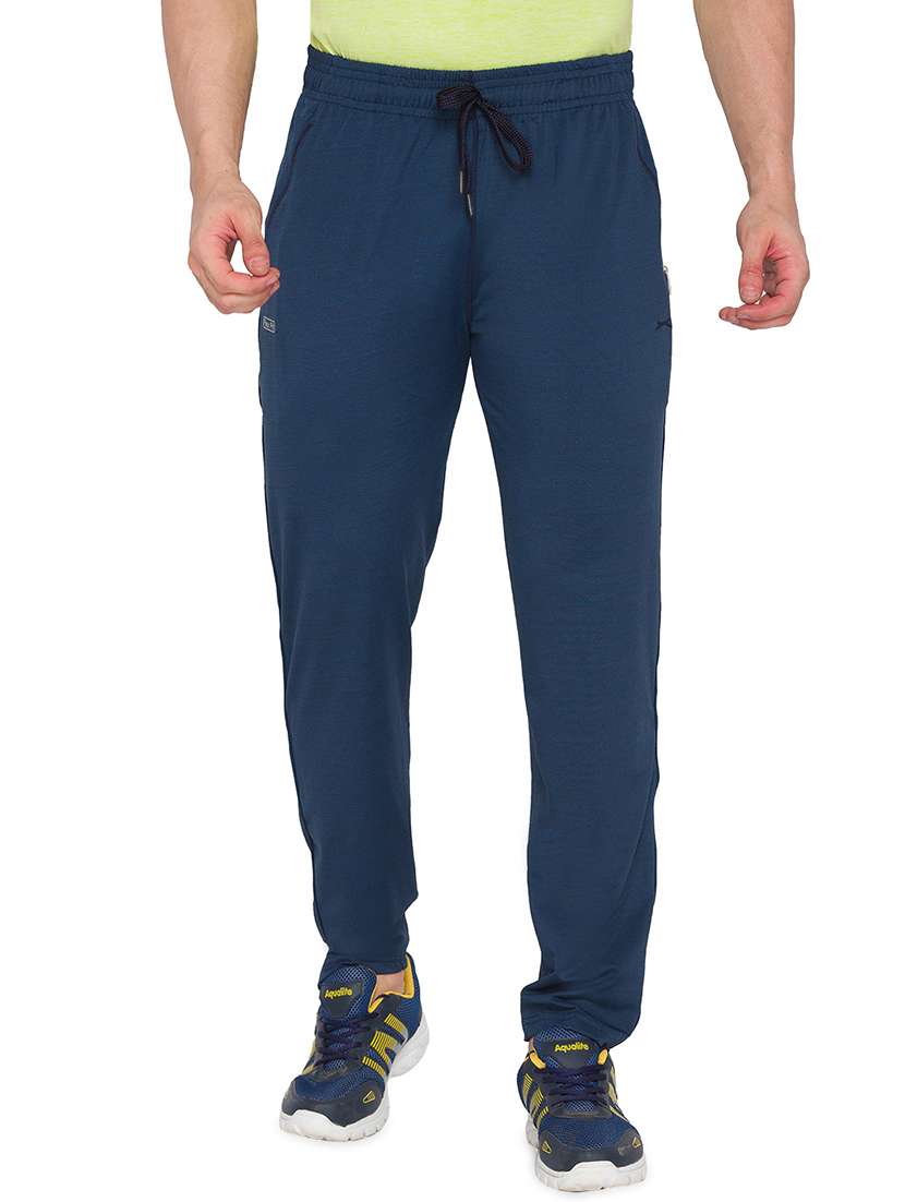 navy blue solid track pant - 18429964 - Zoom Image - 0