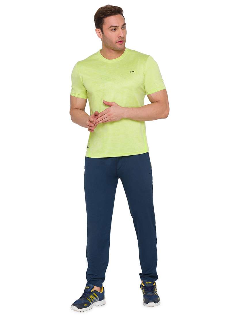 navy blue solid track pant - 18429964 - Standard Image - 3