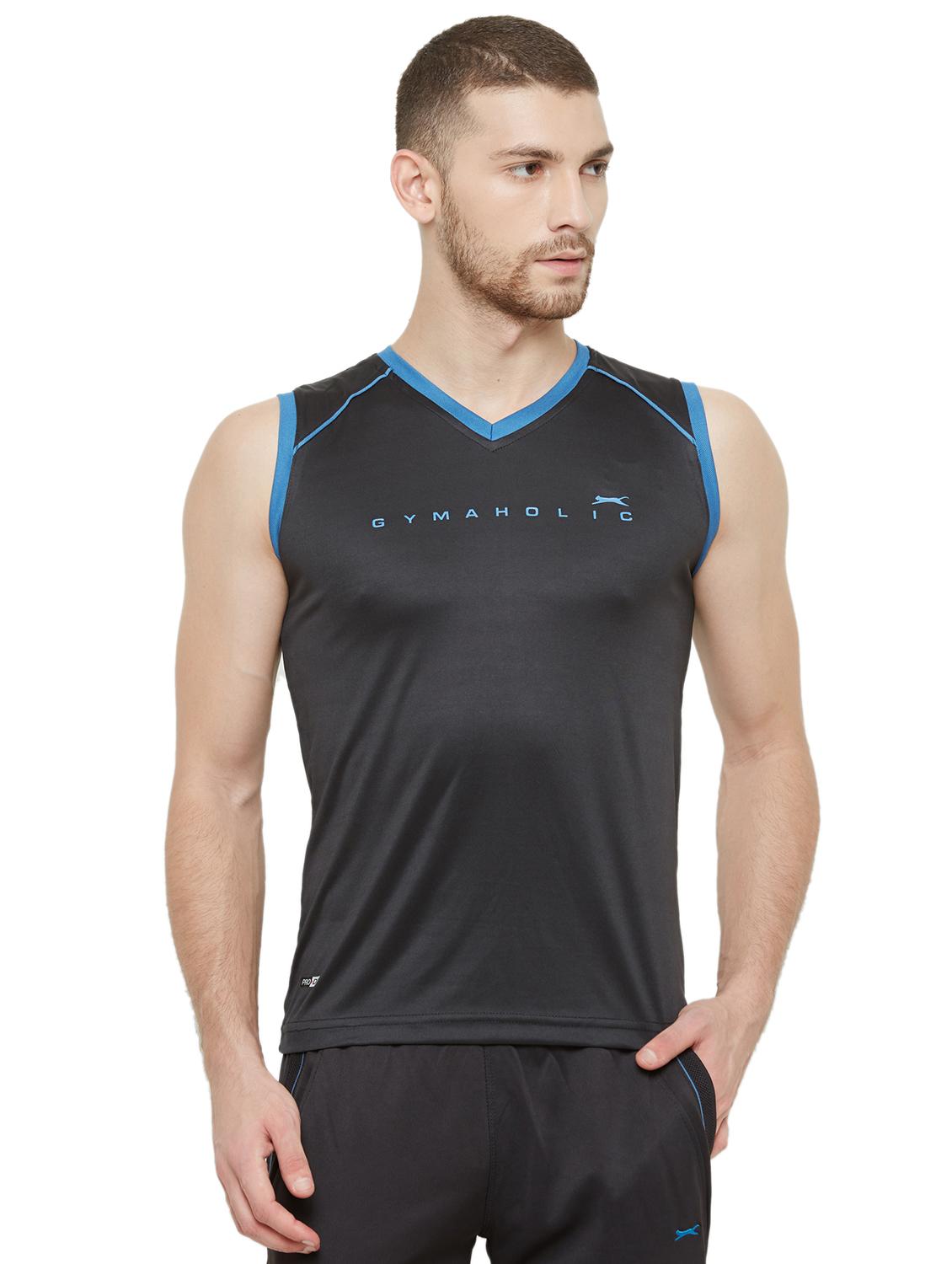 black chest-printed t-shirt - 18430030 -  Zoom Image - 0