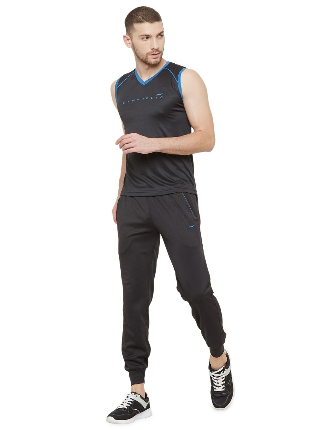 black chest-printed t-shirt - 18430030 - Standard Image - 3