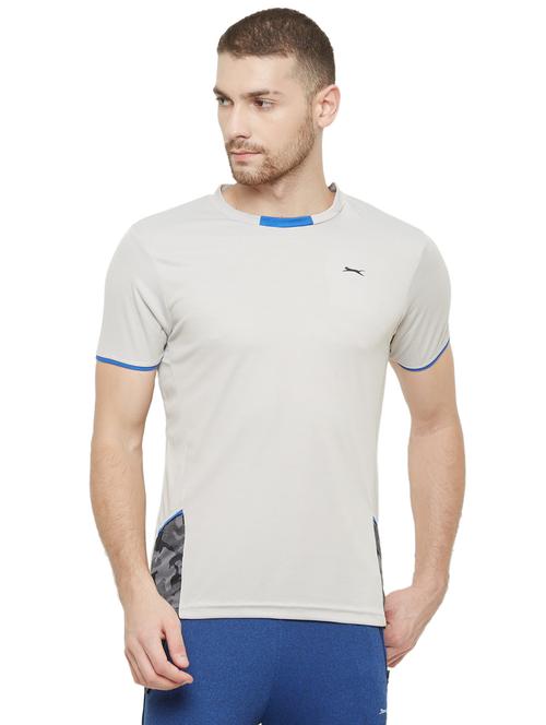 grey solid t-shirt - 18430033 - Standard Image - 0