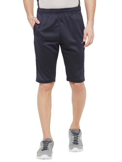 navy blue solid short - 18430079 - Standard Image - 0