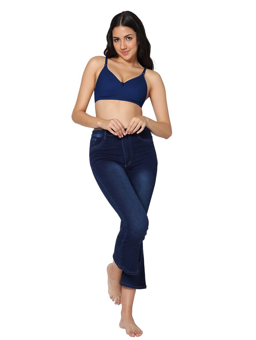navy blue non padded t-shirt bra - 18430638 - Standard Image - 3