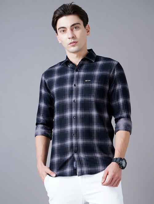 black checkered casual shirt - 18430868 -  Standard Image - 0