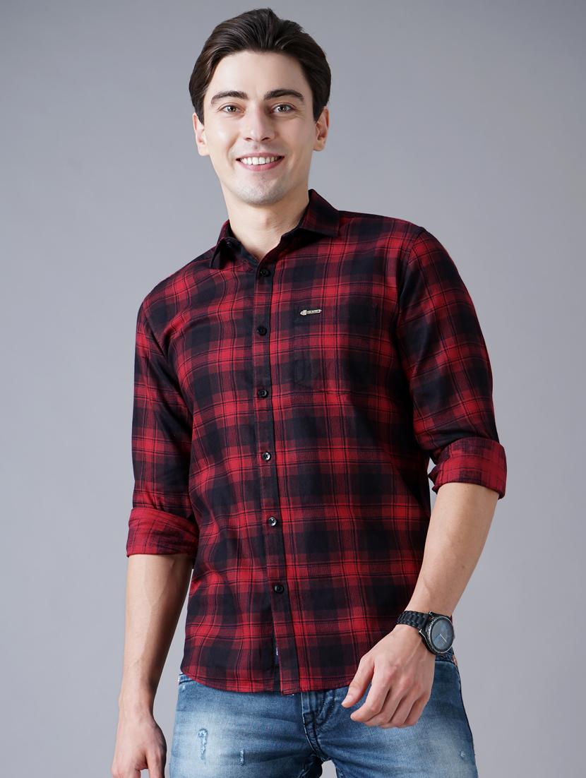 red checkered casual shirt - 18430873 - Zoom Image - 0