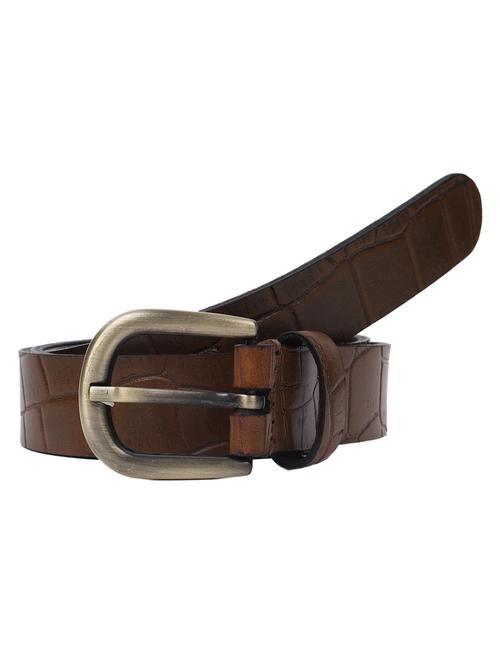 men brown belt - 18431615 - Standard Image - 0