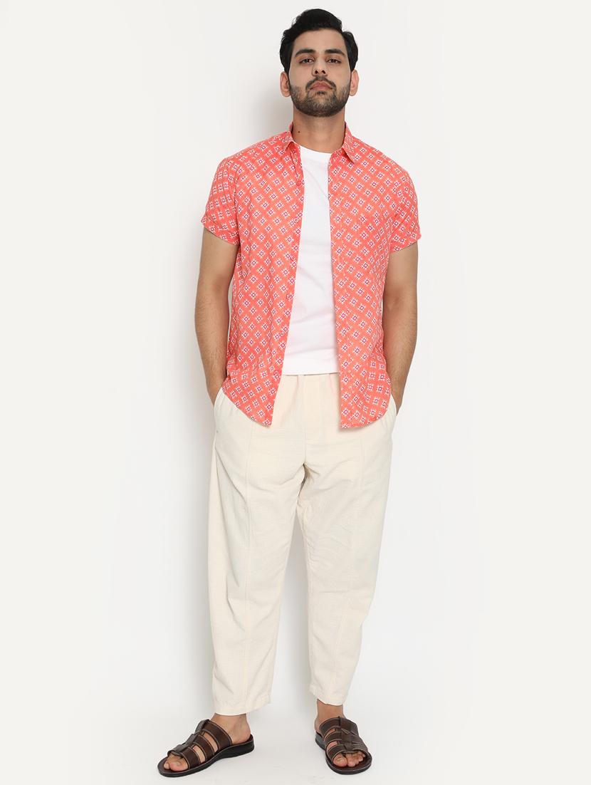 mens printed casual shirt - 18431723 - Standard Image - 3