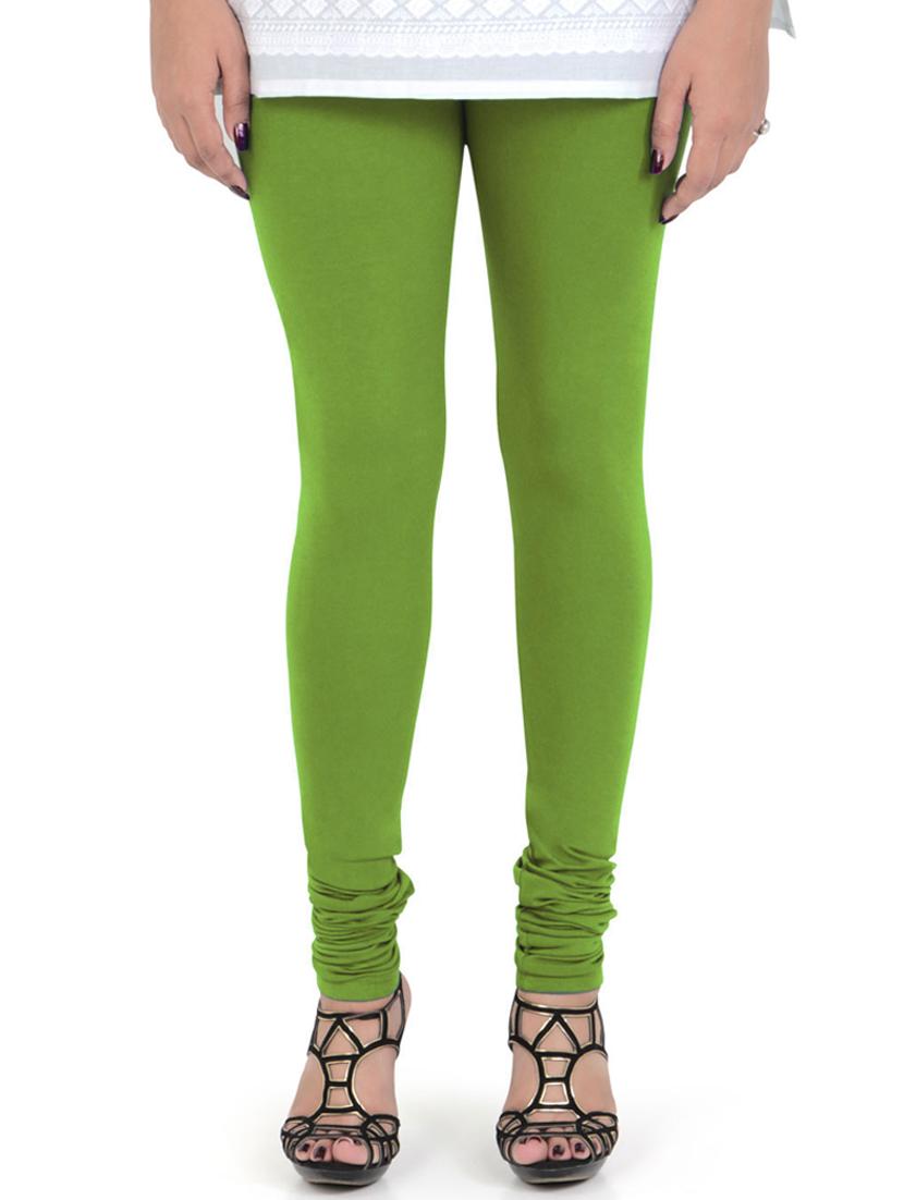 green solid churidar - 18431798 -  Zoom Image - 0