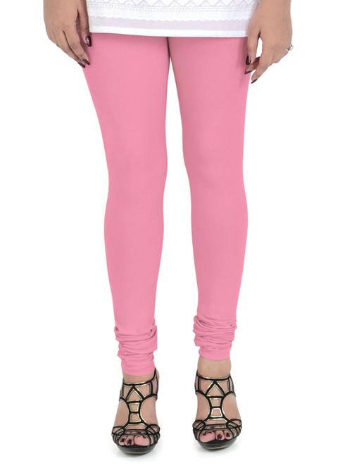 pink solid churidar - 18431807 - Standard Image - 0