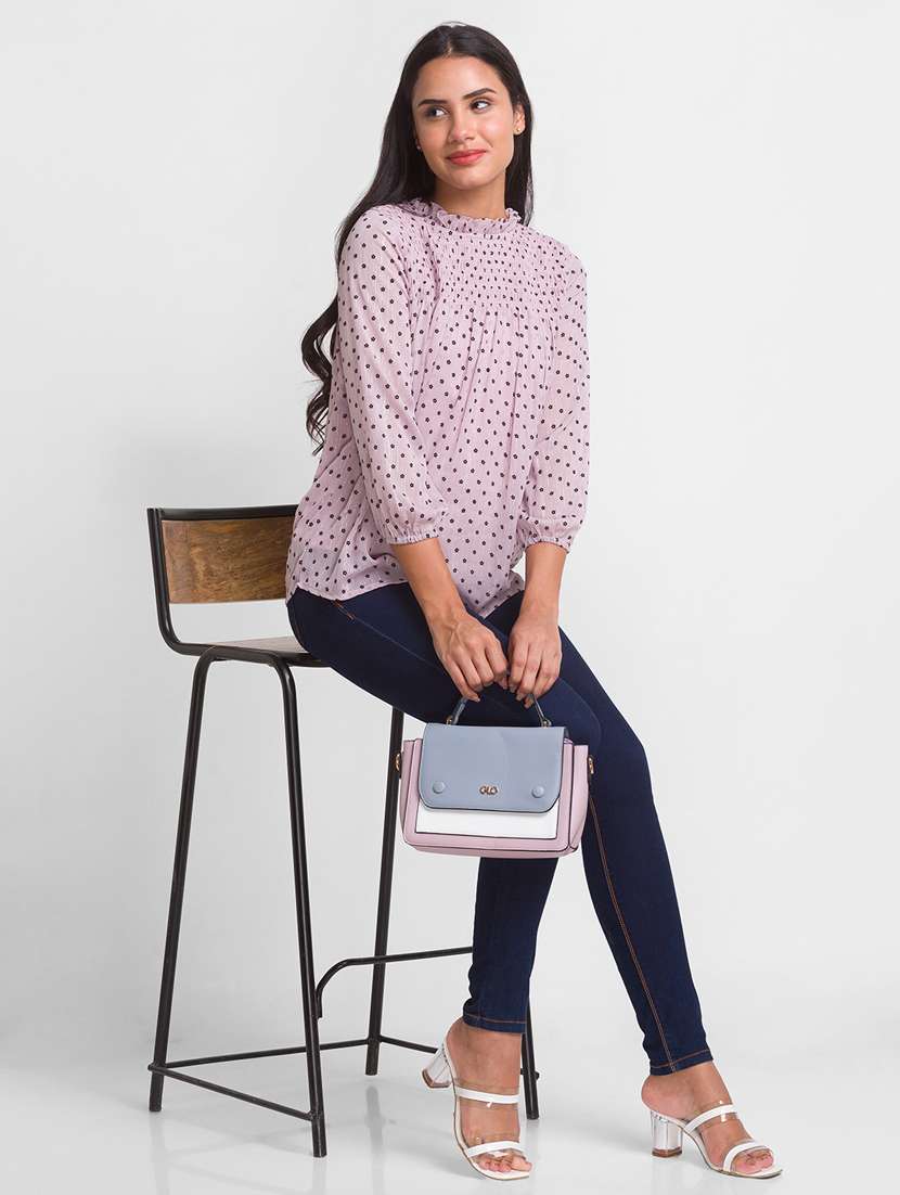 women's layered mock neck top - 18431908 -  Standard Image - 3