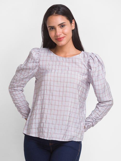 women's straight round neck top - 18431911 - Standard Image - 0