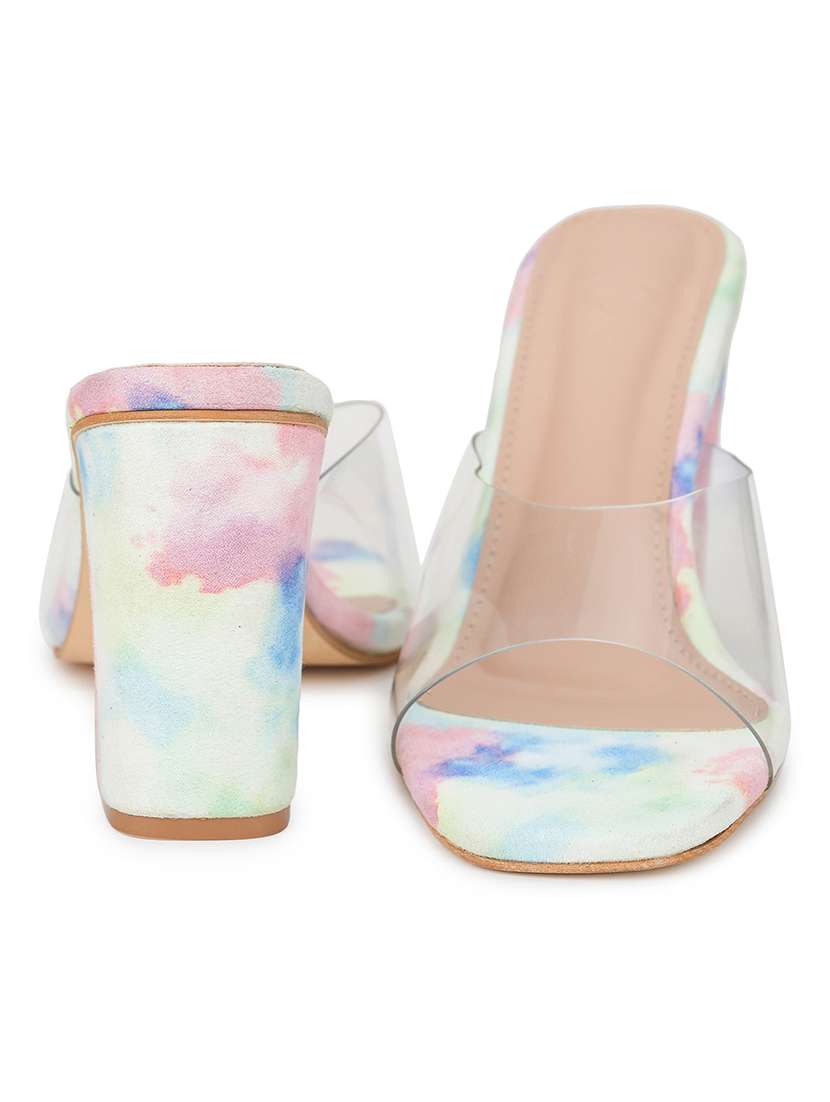 blue suede slip on sandals - 18432199 -  Standard Image - 3