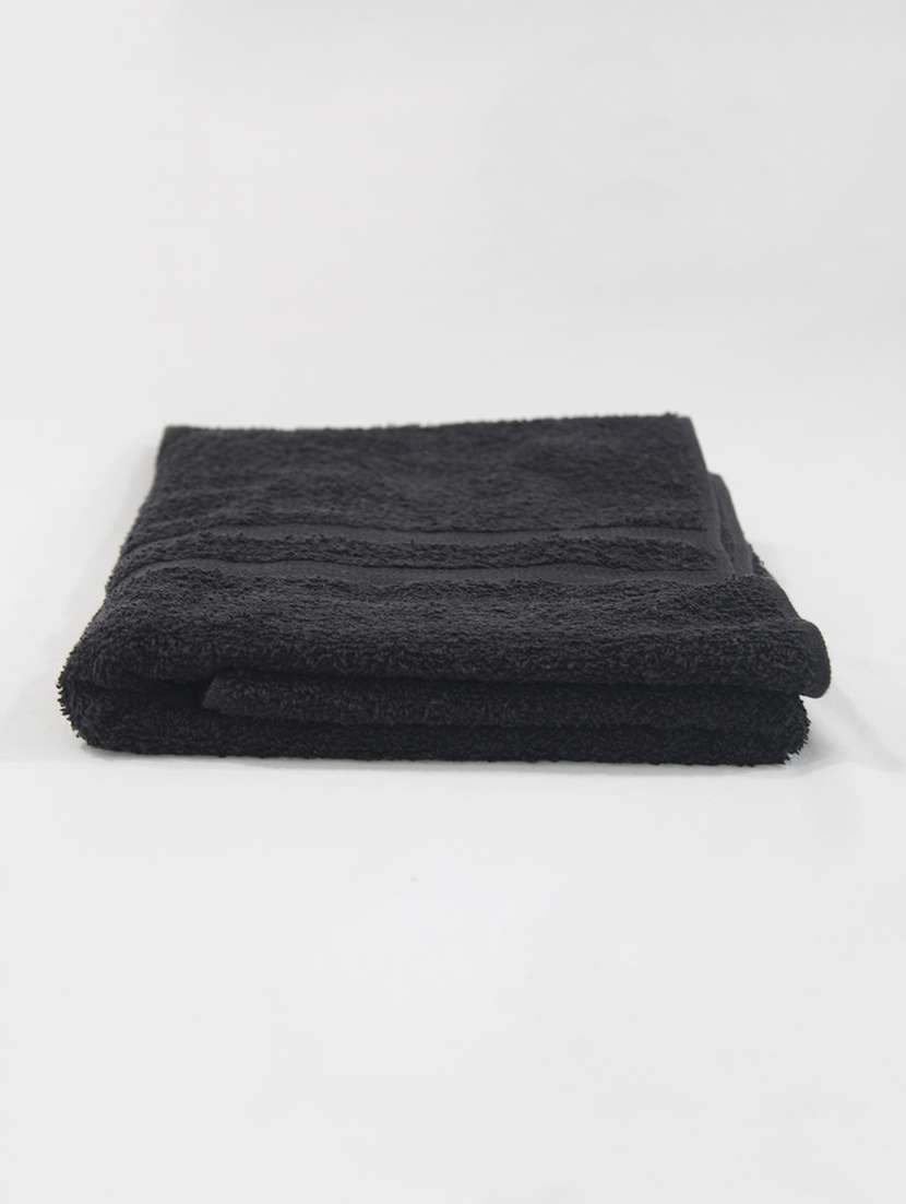black solid bath towel - 18432266 - Zoom Image - 0