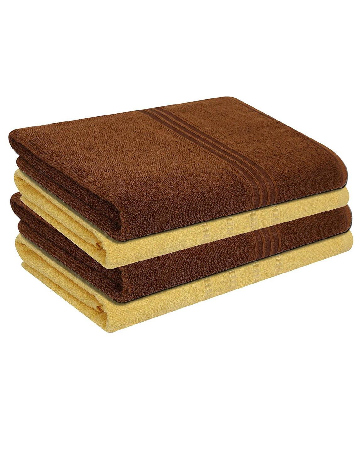 pack of 4 solid bath towel - 18432288 - Zoom Image - 0