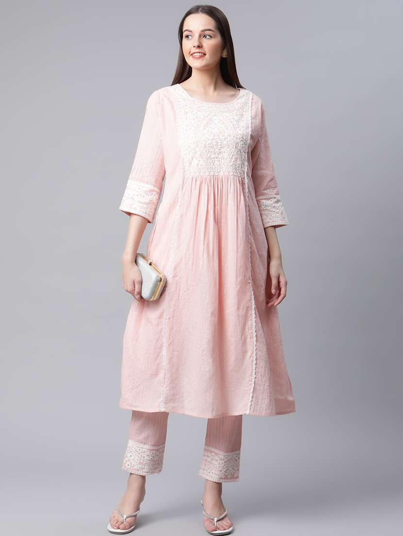 Pink Kurta Pant Set